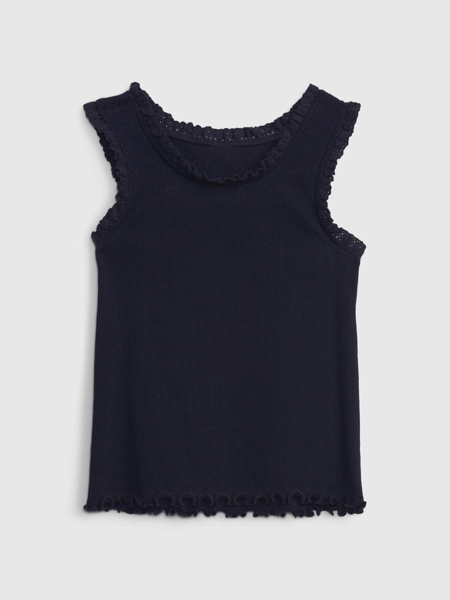 Toddler Rib Lace Tank Top