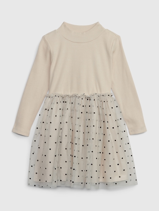 1 of 8 showing, with the color oyster of product Toddler Tulle Dress