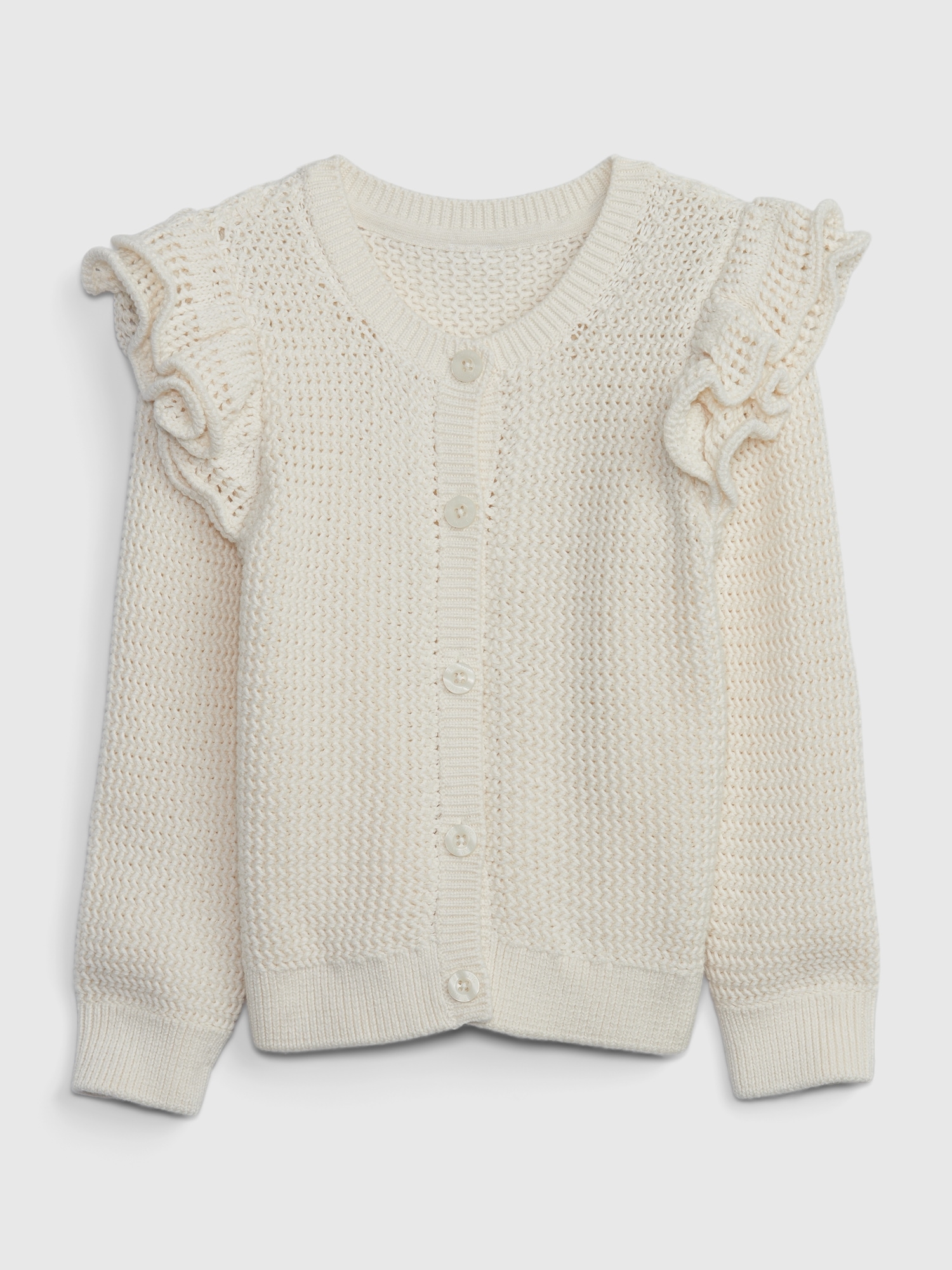 Toddler Ruffle Crochet Cardigan Gap
