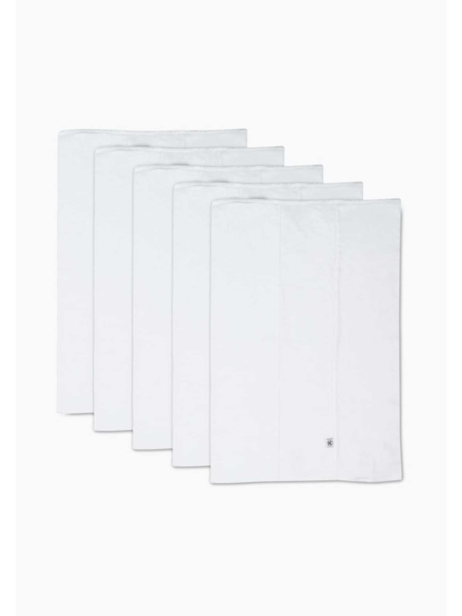 Honest Baby Clothing Five Pack Organic Cotton Knit Trifold Burp Cloths