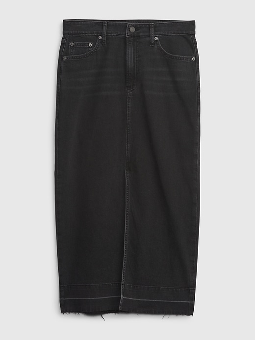 Image number 6 showing, Denim Midi Skirt