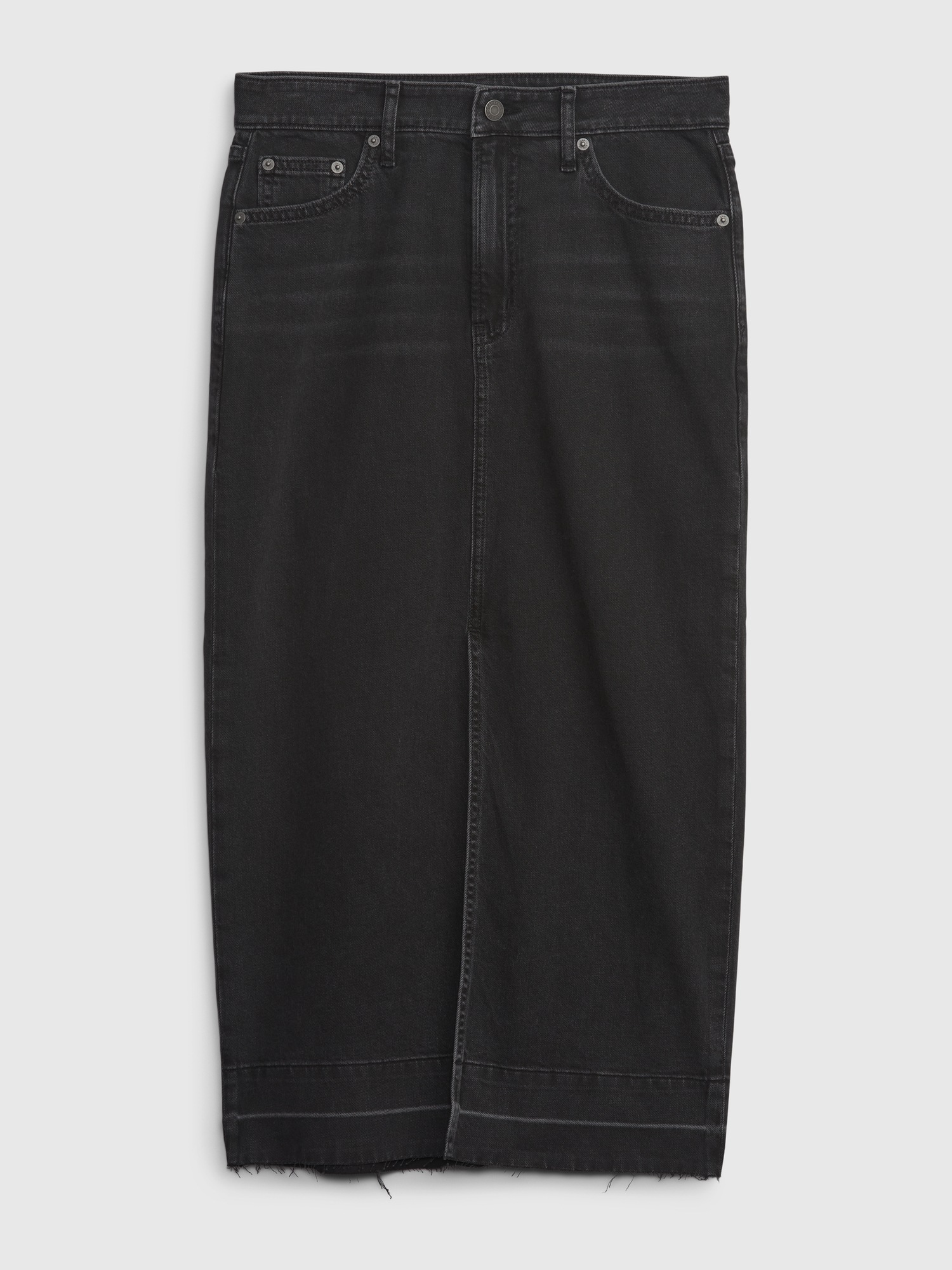 Denim Midi Skirt Gap