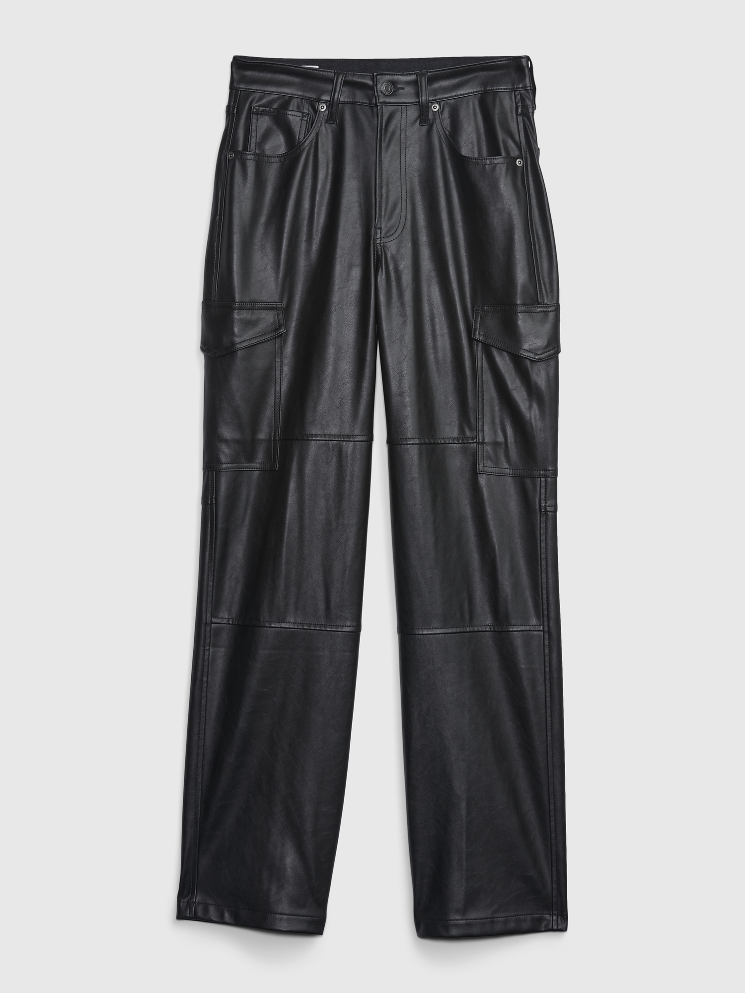 Leather loose deals pants