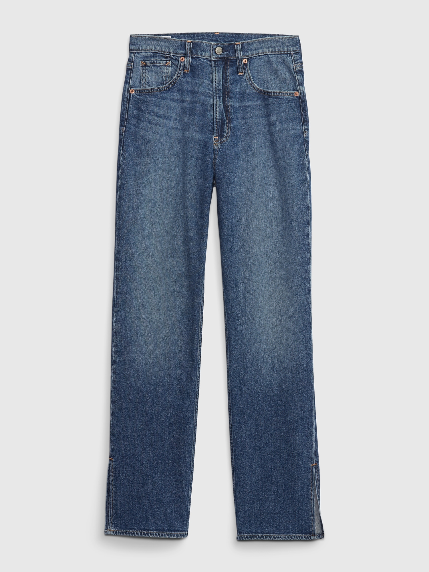 High Rise Cotton Loose Jeans | Gap