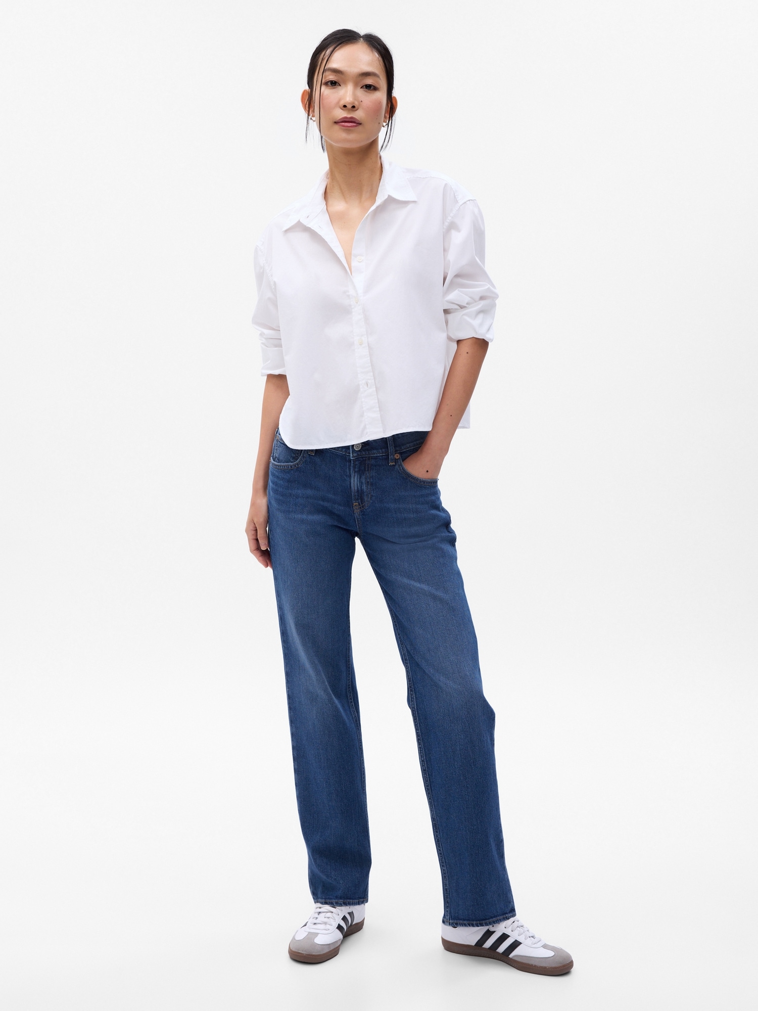 Organic Cotton Low Rise ’90s Loose Jeans with Washwell​