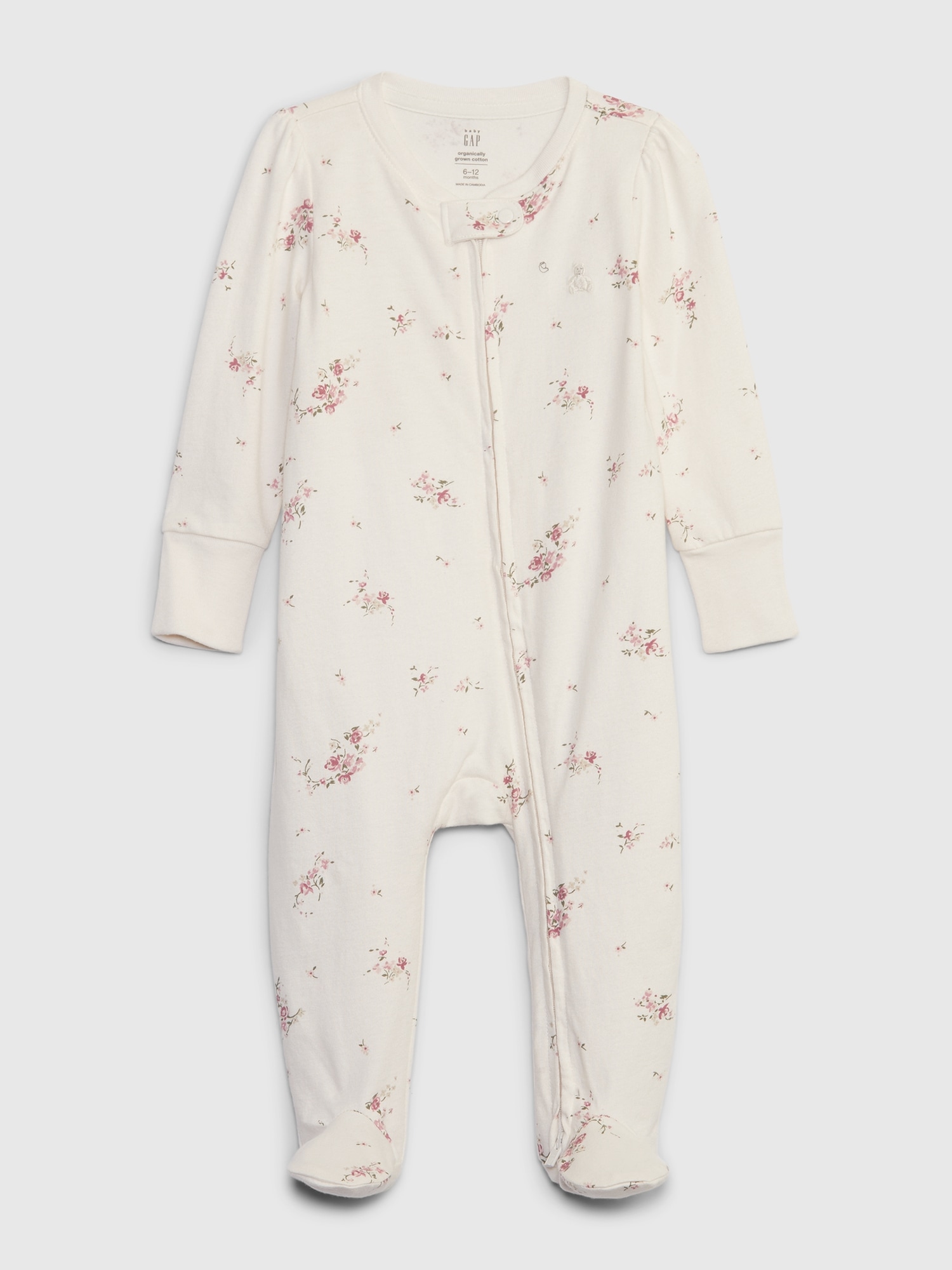 Gap Baby First Favorites Organic CloudCotton Footed One-Piece