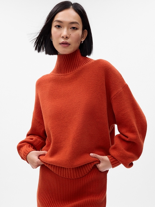 Image number 1 showing, CashSoft Mockneck Sweater