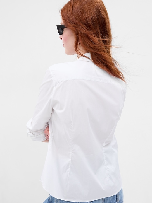 2 of 8 showing, with the color optic white of product Slim Shirt