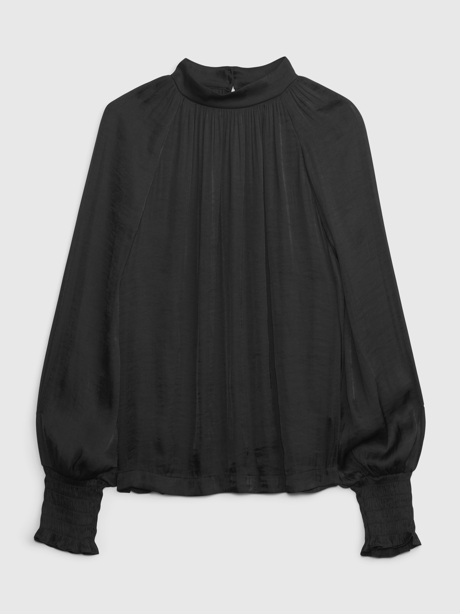 Satin Mockneck Shirt | Gap