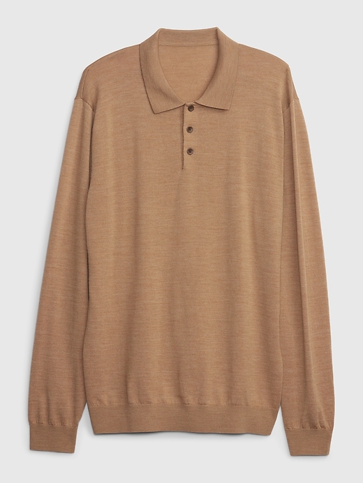 Image number 3 showing, Merino Wool Polo Shirt