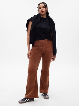 High waisted best sale corduroy pants flare