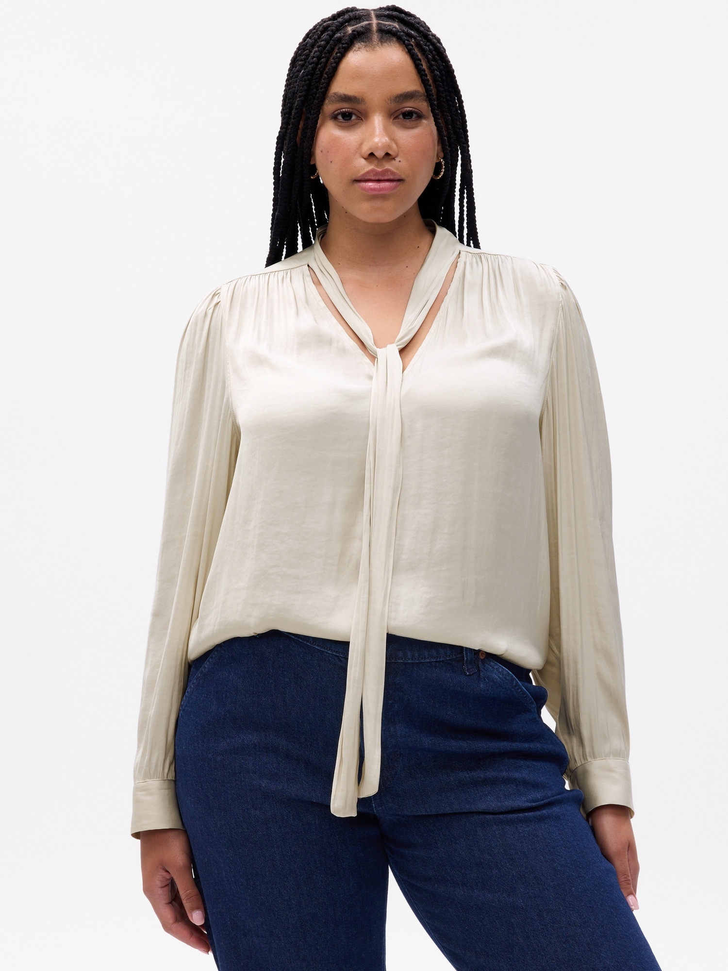 Tie Neck Shirt Gap tie-neck-shirt-gap