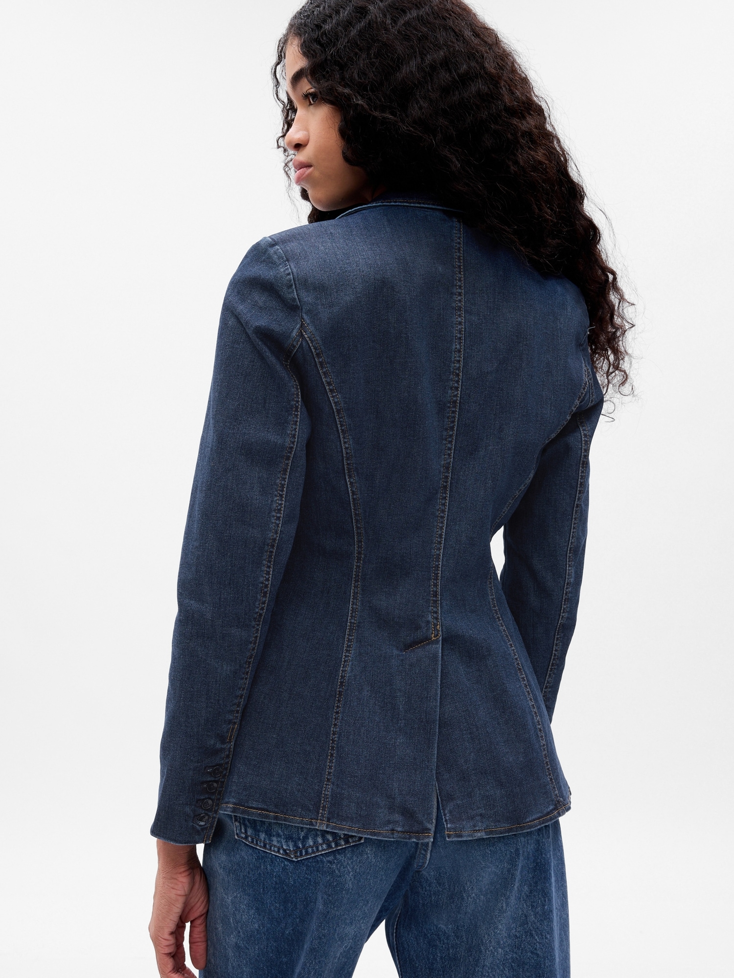 Women's sales denim blazers