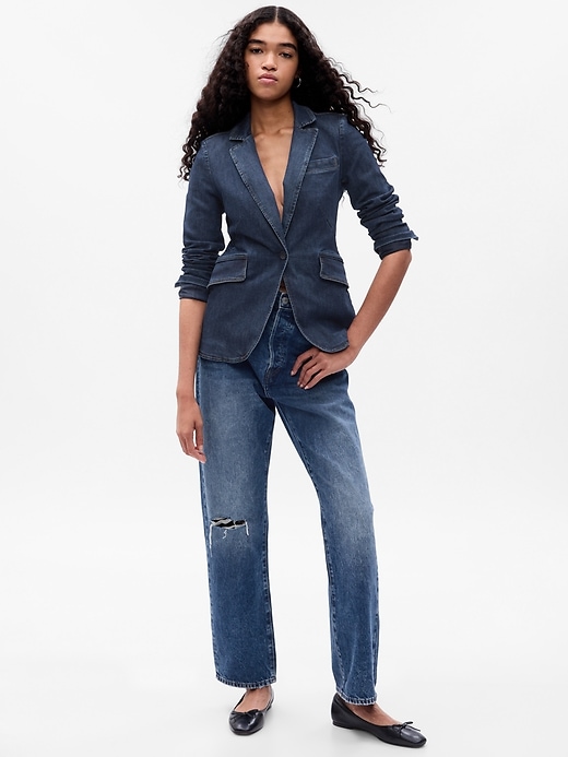 Image number 1 showing, Denim Blazer