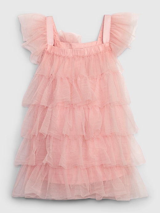 2 of 8 showing, with the color pink standard of product Gap × LoveShackFancy Toddler Tiered Tulle Dress