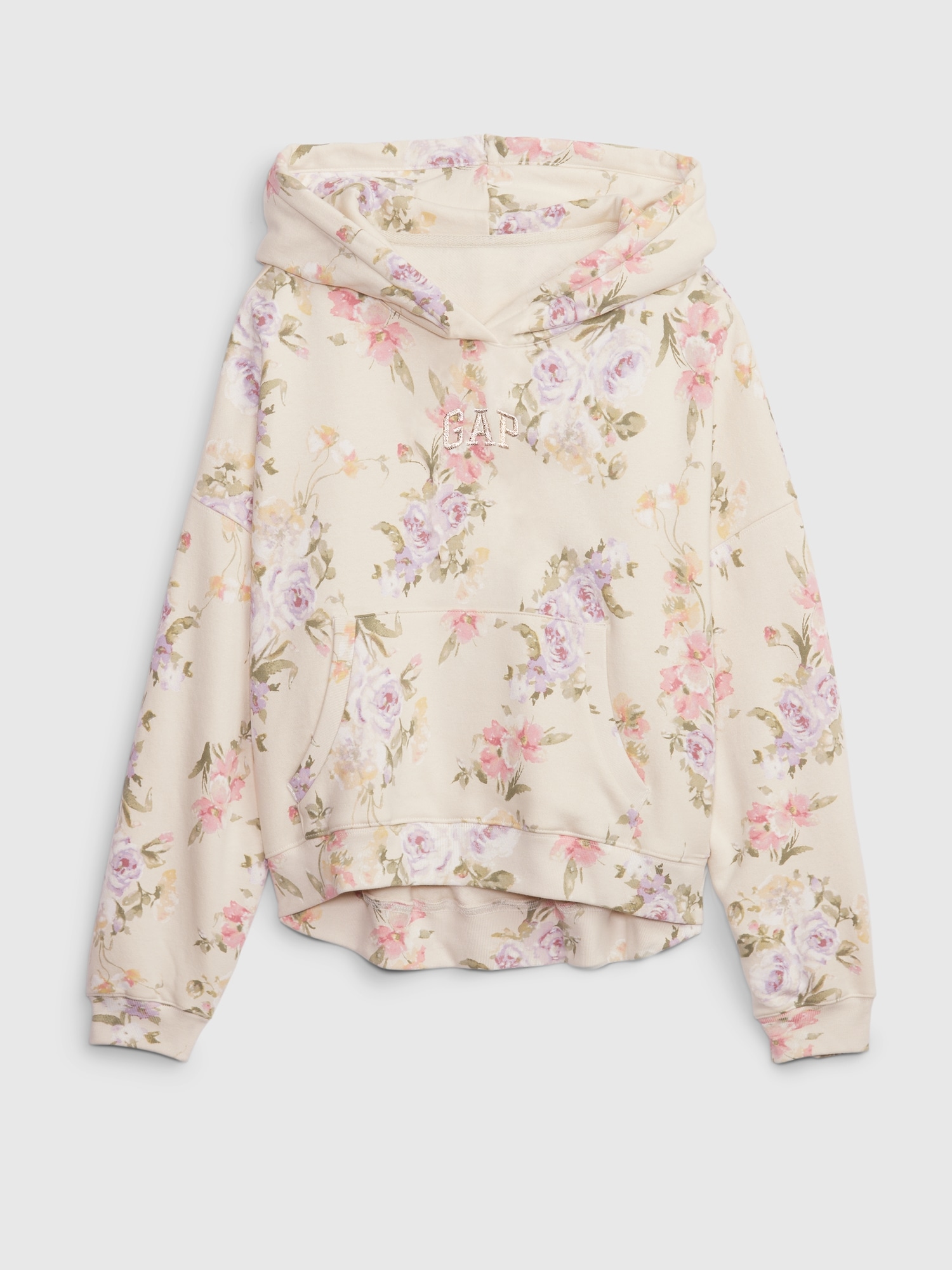 Gap × LoveShackFancy Kids Floral Relaxed Logo Hoodie | Gap