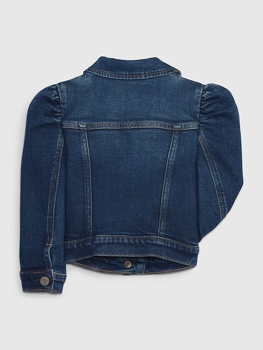 Toddler Puff Sleeve Denim Jacket Gap