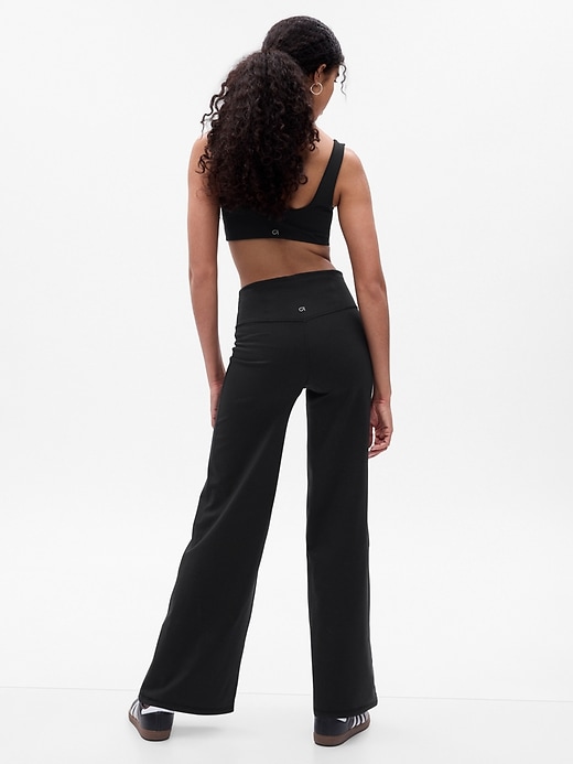 Image number 2 showing, GapFit High Rise Wide-Leg Power Leggings