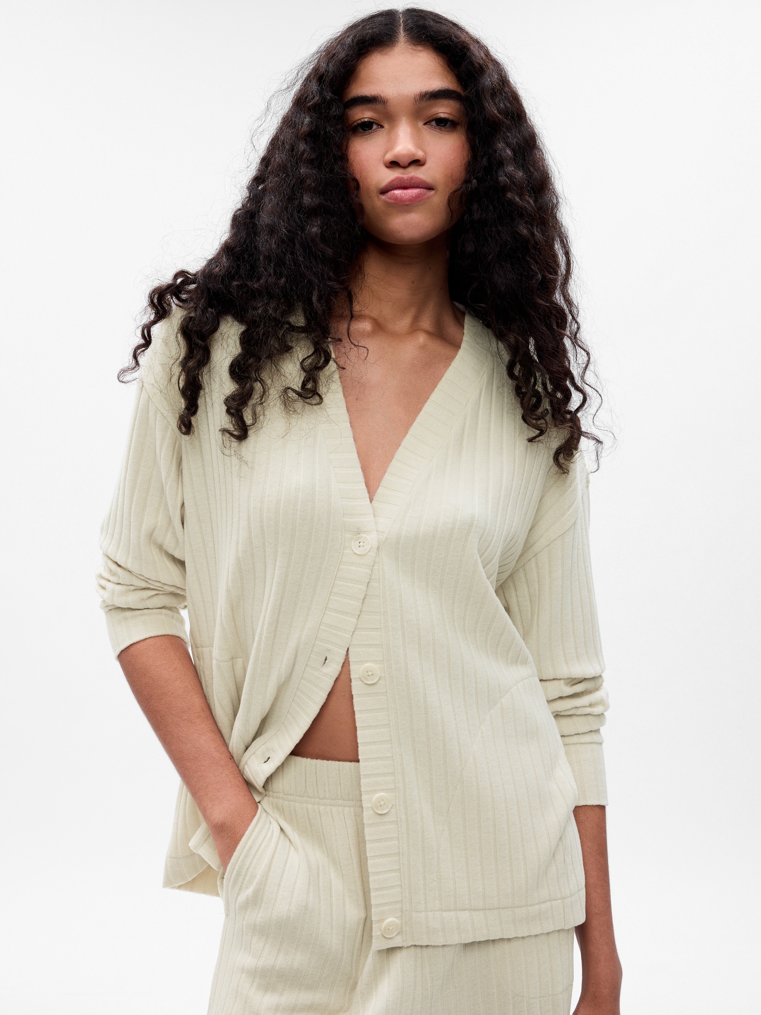 Gap Cozy Rib PJ Cardigan