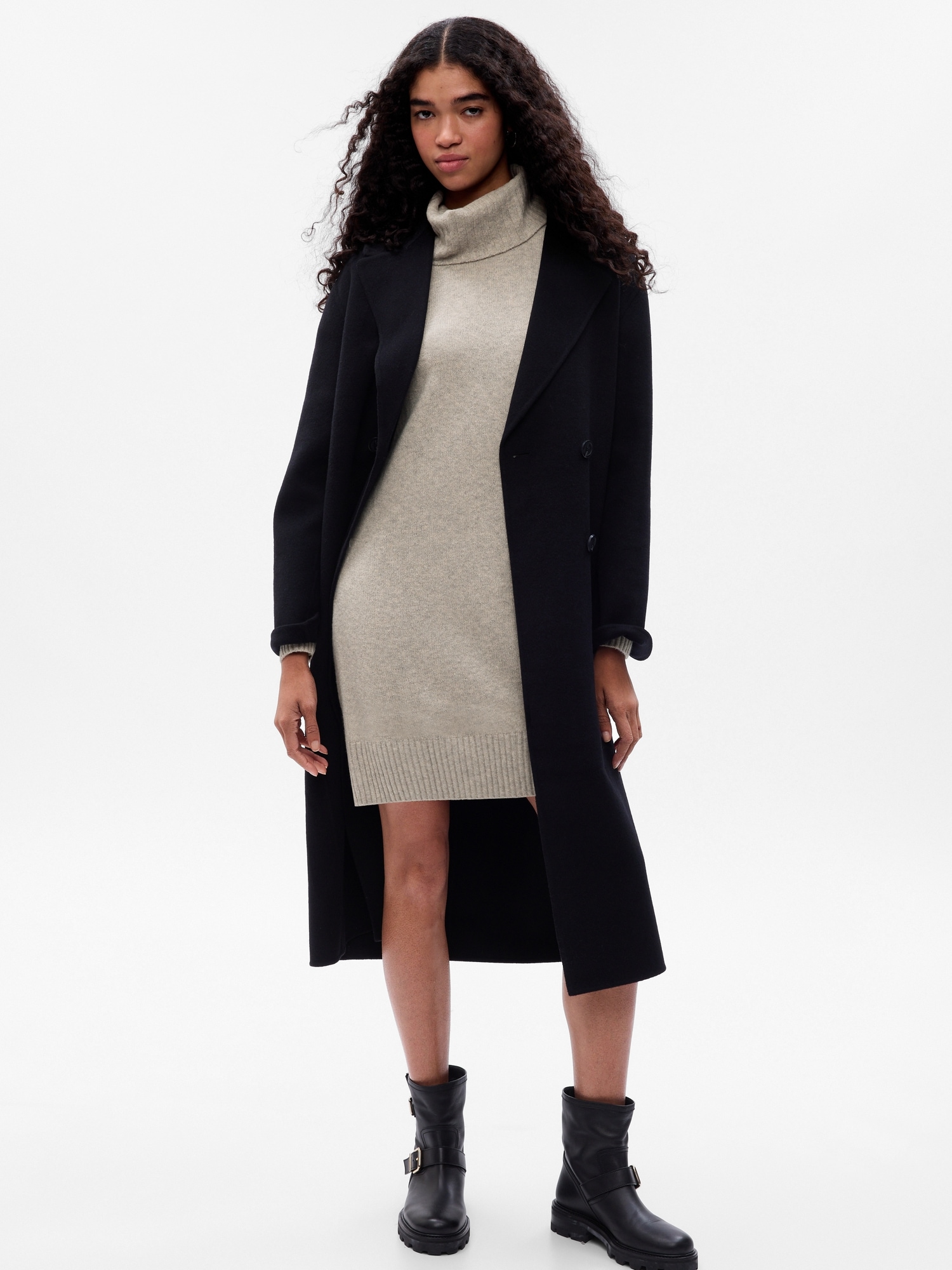 Oversized mini deals sweater dress