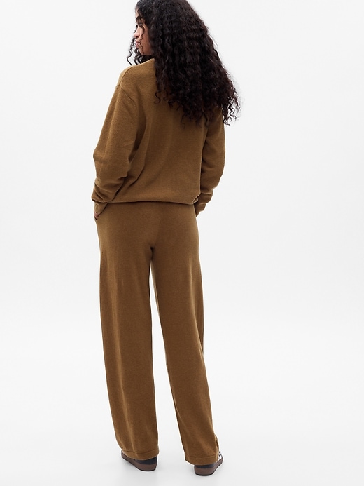 2 of 8 showing, with the color brown cocoa powder of product CashSoft Sweater Pants