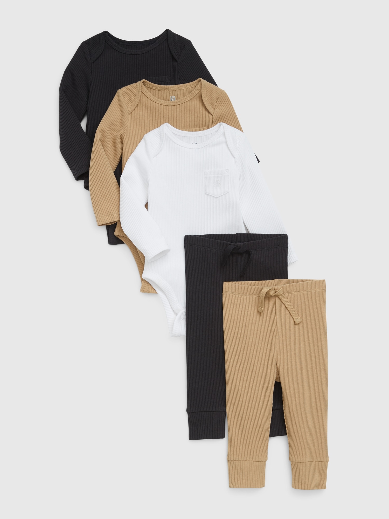 Baby First Favorites Rib FivePiece Outfit Set Gap