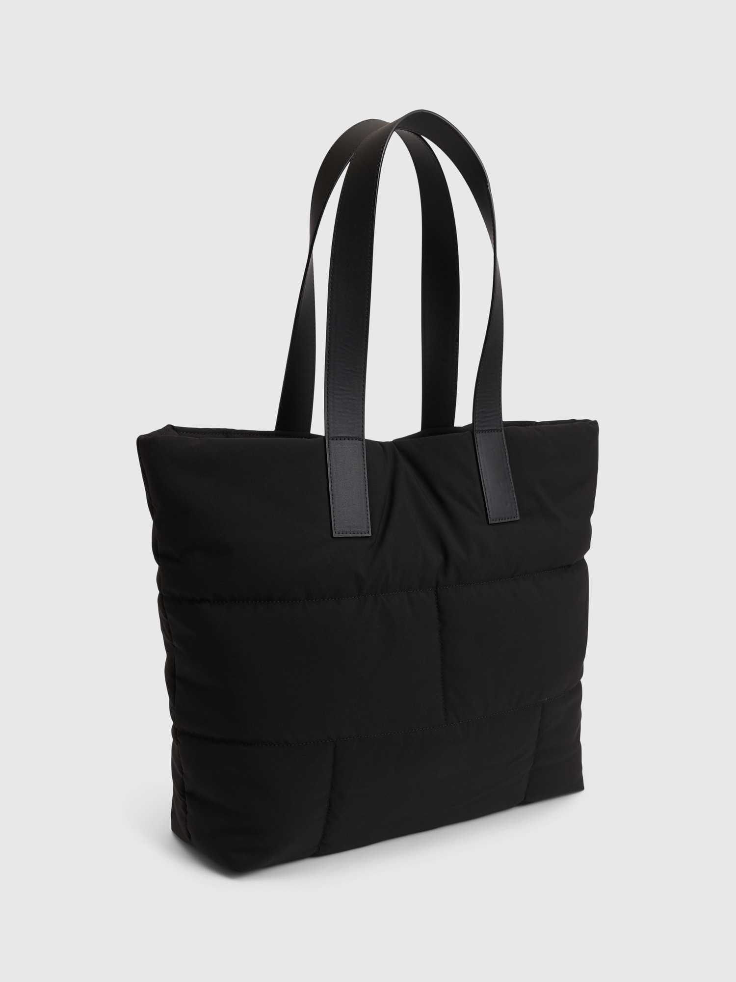 The Padded Re-Nylon Tote bag., Black, One Size