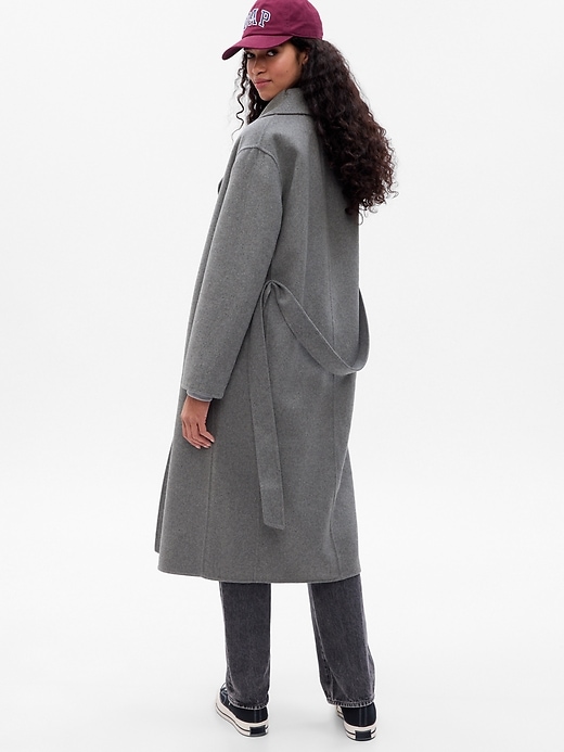 Image number 2 showing, Relaxed Wool Wrap Coat