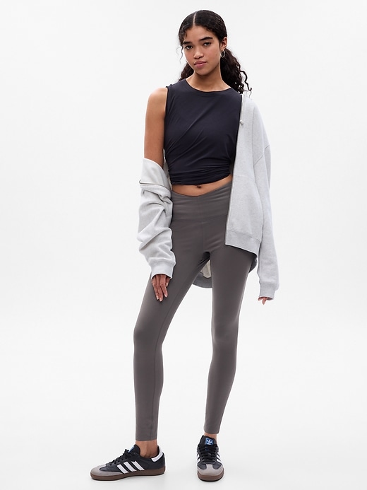 Image number 1 showing, GapFit Brushed Tech Jersey Leggings