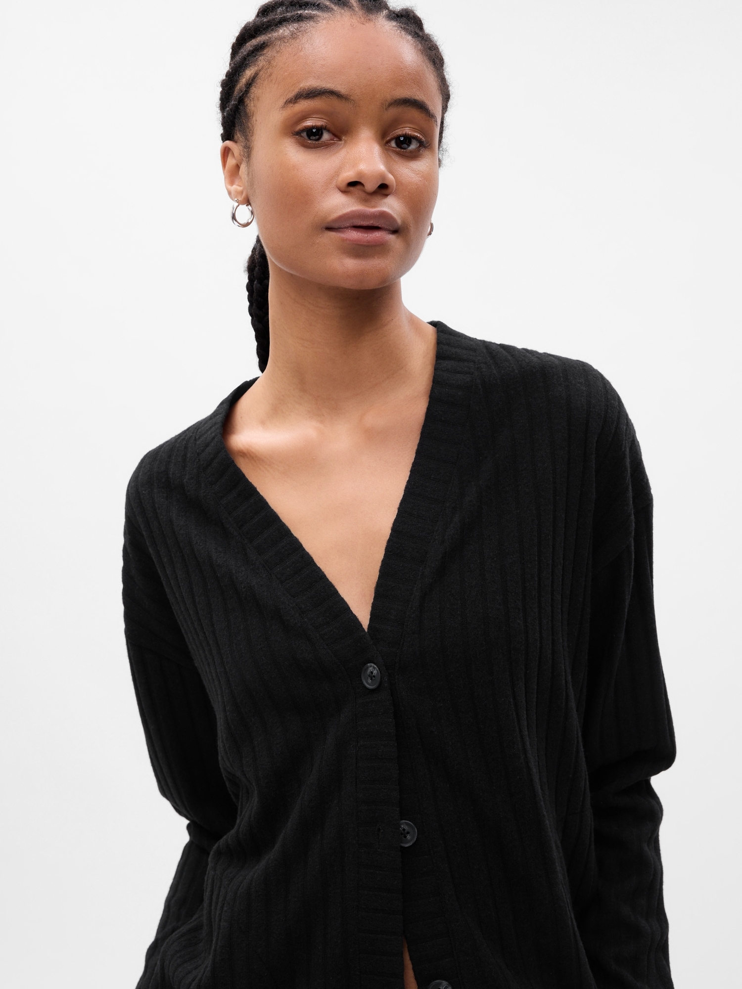 Cozy rib pj cardigan gap