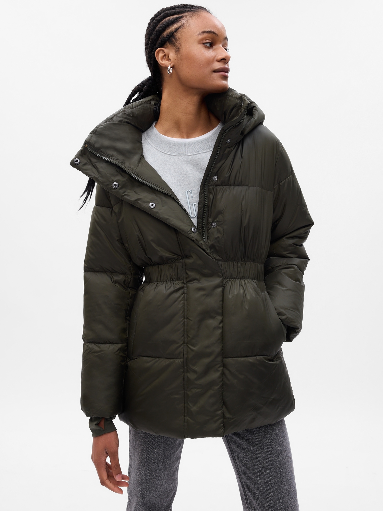 Big Puff Cinched Jacket | Gap