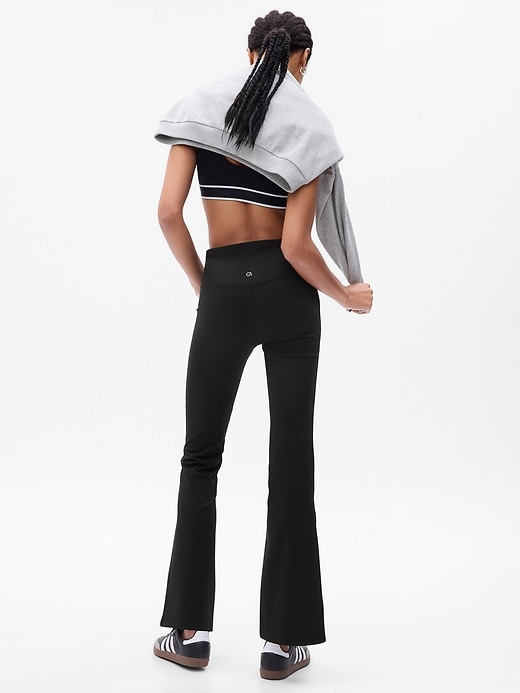 2 of 8 showing, with the color Black of product GapFit Sky High Rise Power Split-Hem Leggings