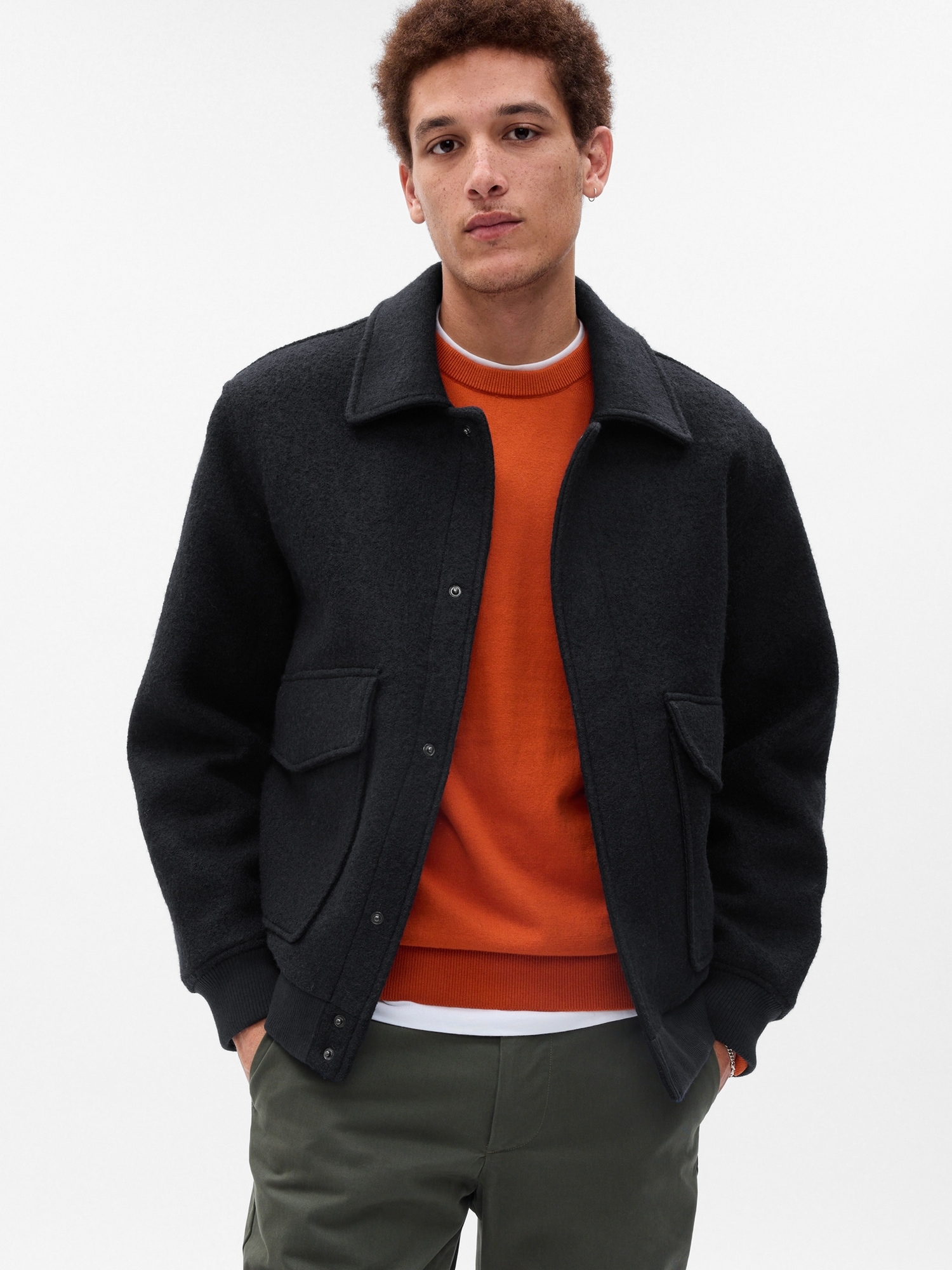 Wool Patch-Pocket Jacket | Gap