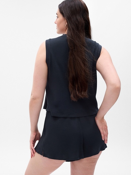 Image number 6 showing, Waffle Henley PJ Tank Top