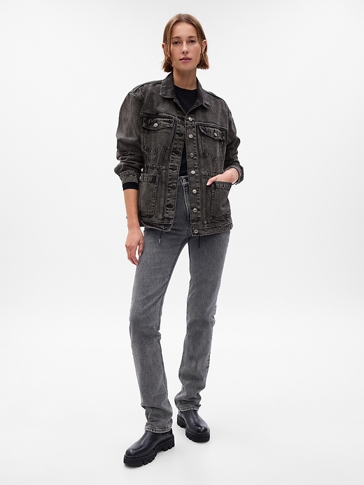 Image number 1 showing, Cinched Denim Jacket