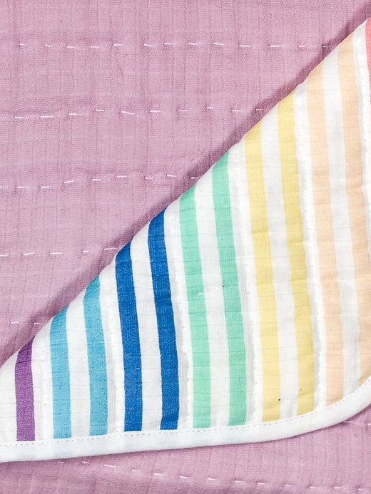 Image number 10 showing, Honest Baby Clothing Organic Cotton Quilted Blanket