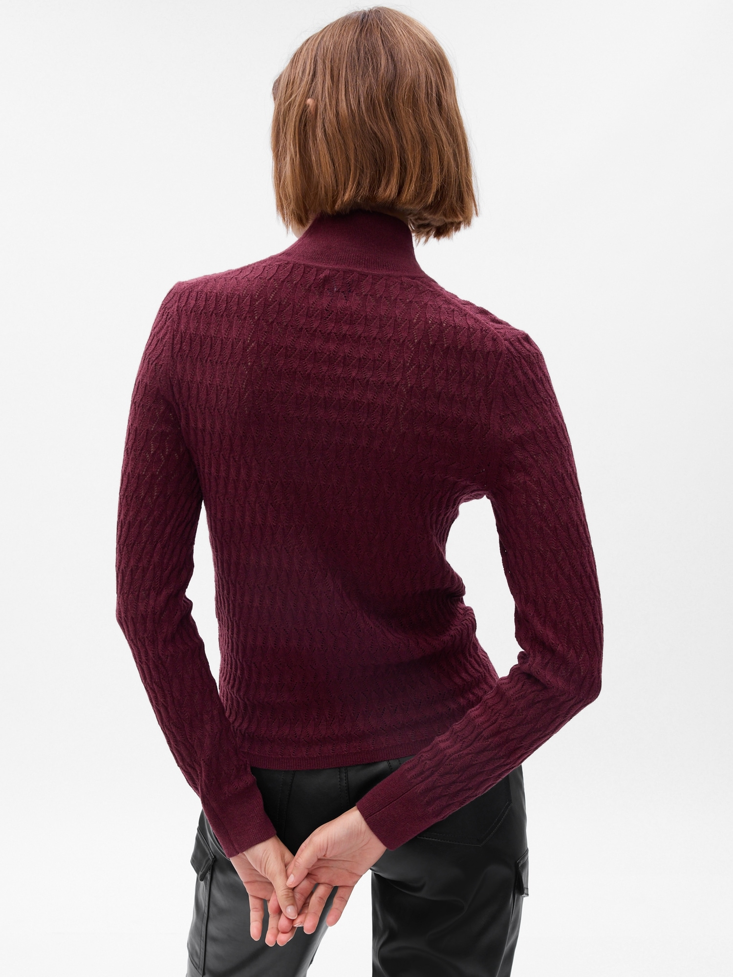 Pointelle Turtleneck Sweater | Gap