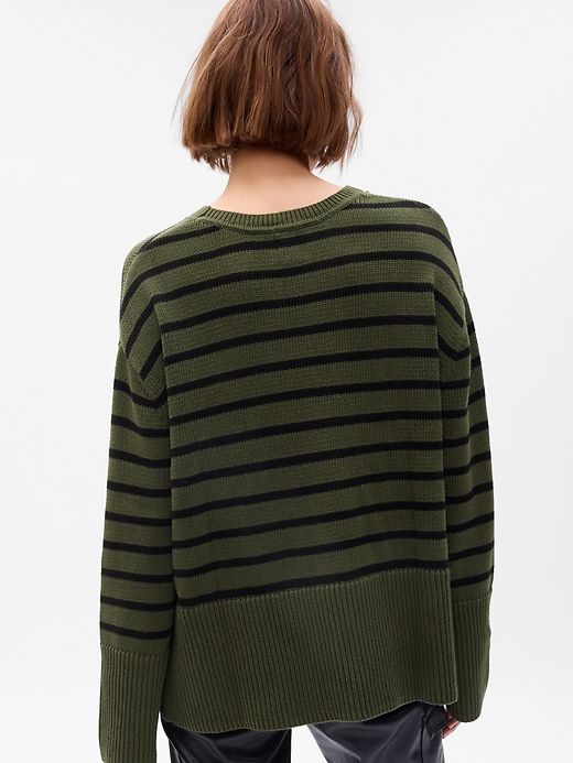 24/7 Split-Hem Crewneck Sweater | Gap