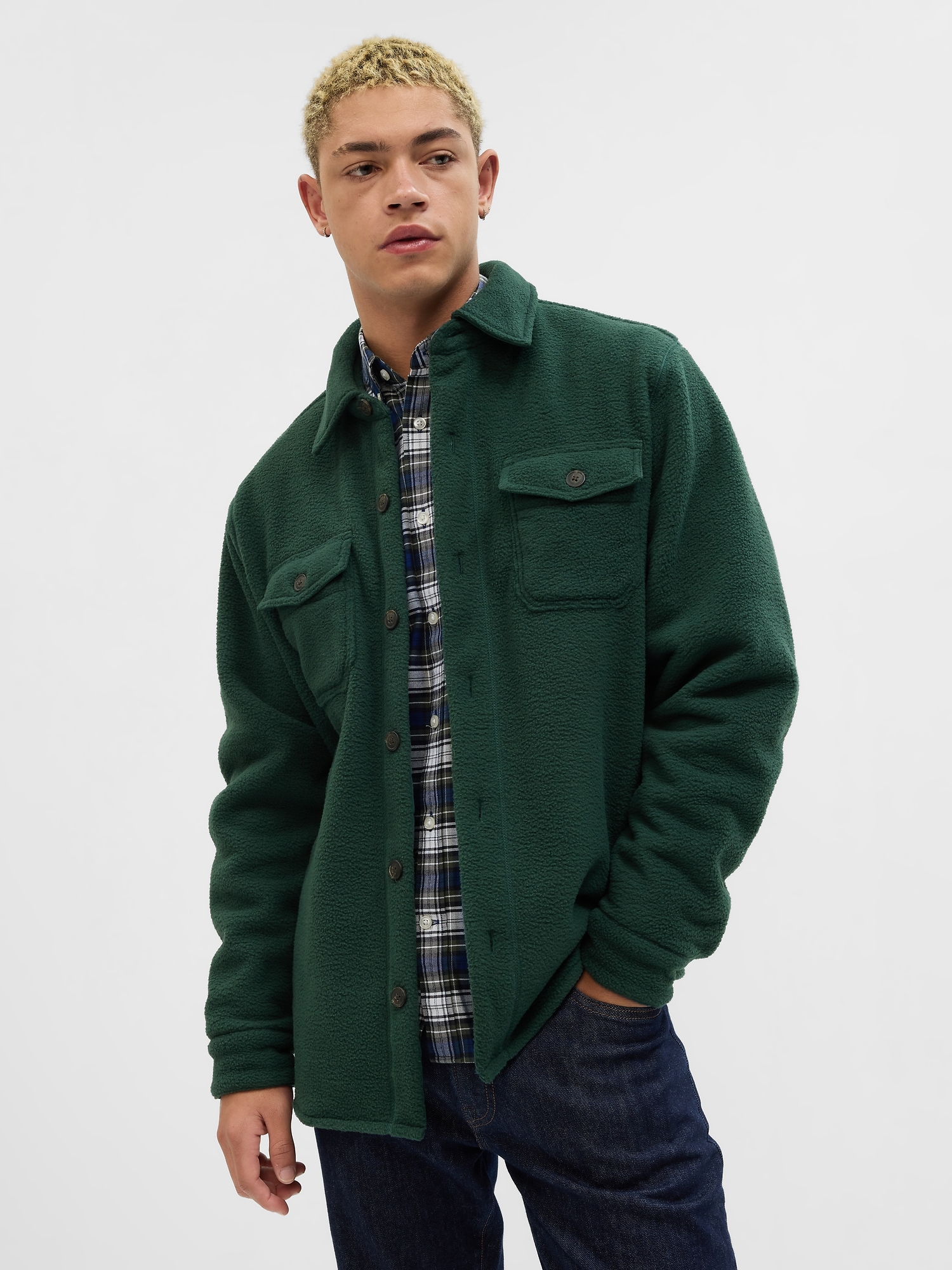 Gap Fleece Shirt Jacket