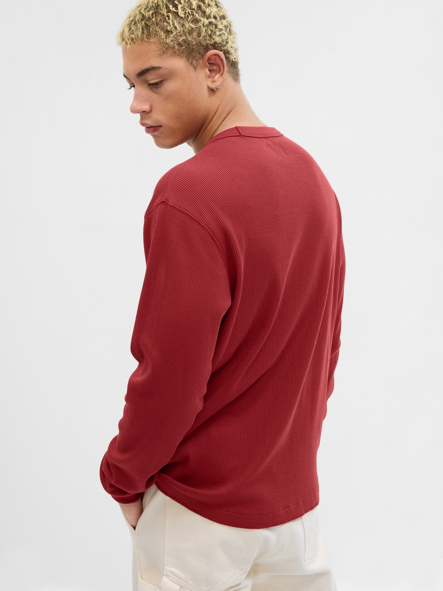 Waffle Crewneck T Shirt Gap