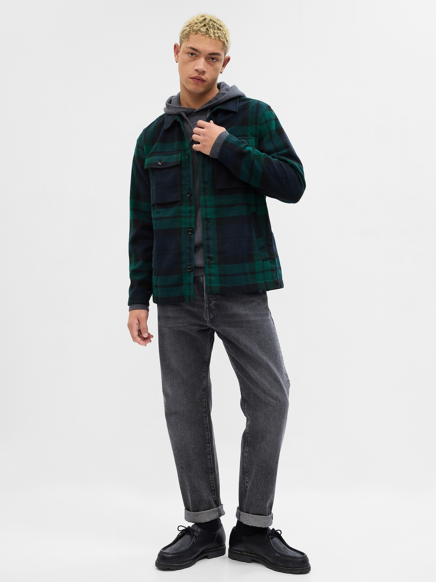 Plaid Shirt Jacket | Gap