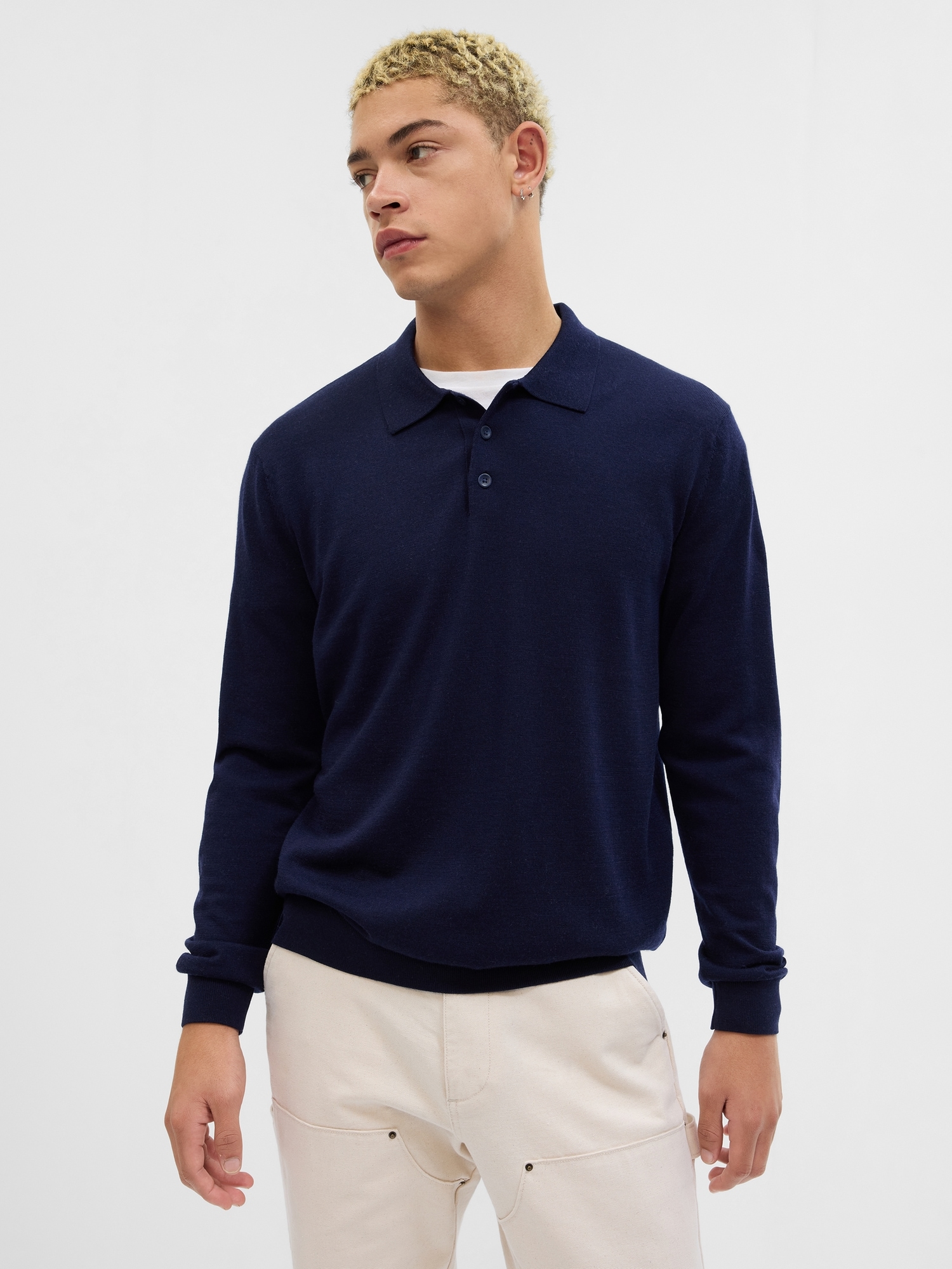 Merino Wool Polo Shirt