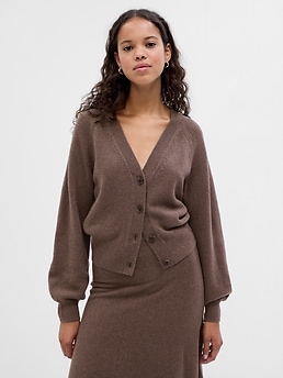 CashSoft Balloon Sleeve Cardigan | Gap