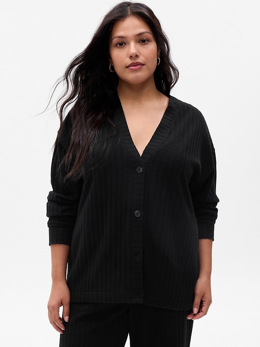 Image number 4 showing, Cozy Rib PJ Cardigan