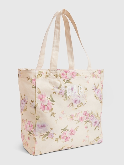 1 of 8 showing, with the color pink floral of product Gap × LoveShackFancy Floral Tote