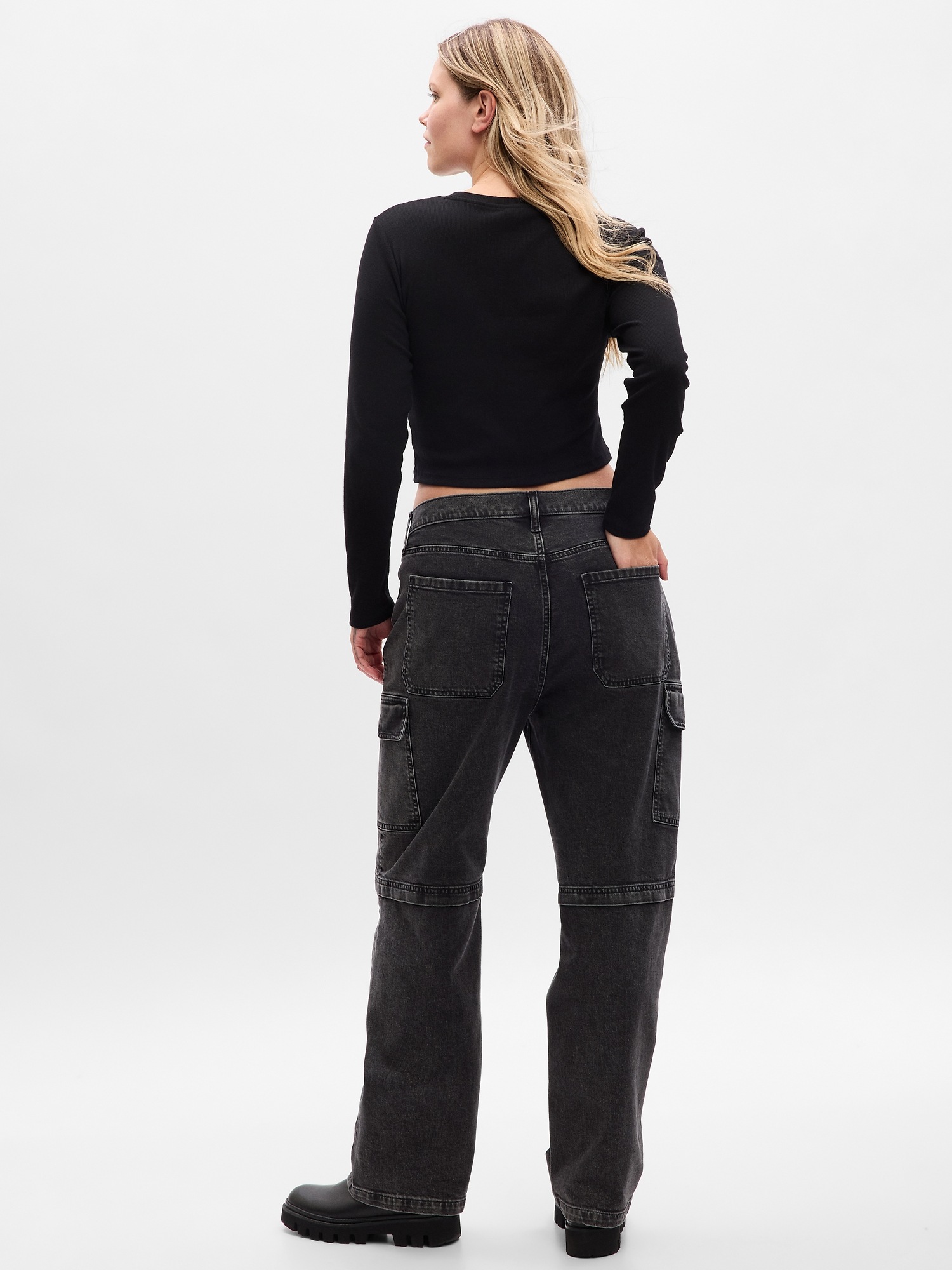 Mid Rise 90s Loose Cargo Jeans Gap