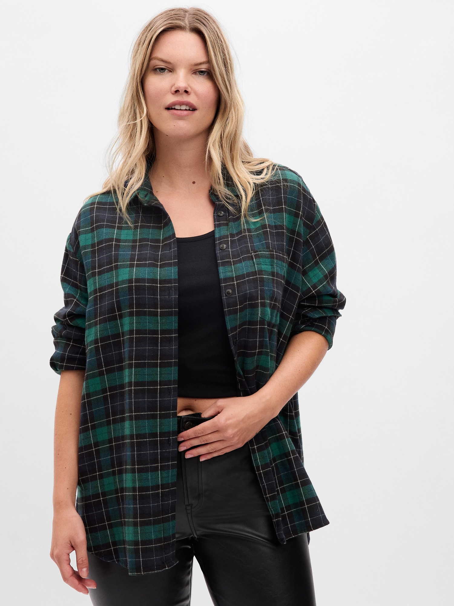 Flannel Big Shirt Gap
