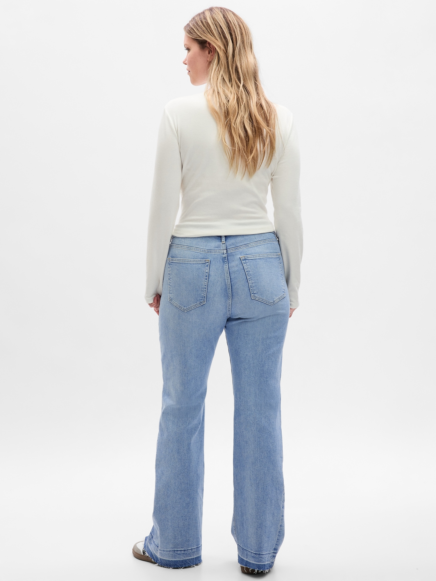 Gap high rise flare jeans deals