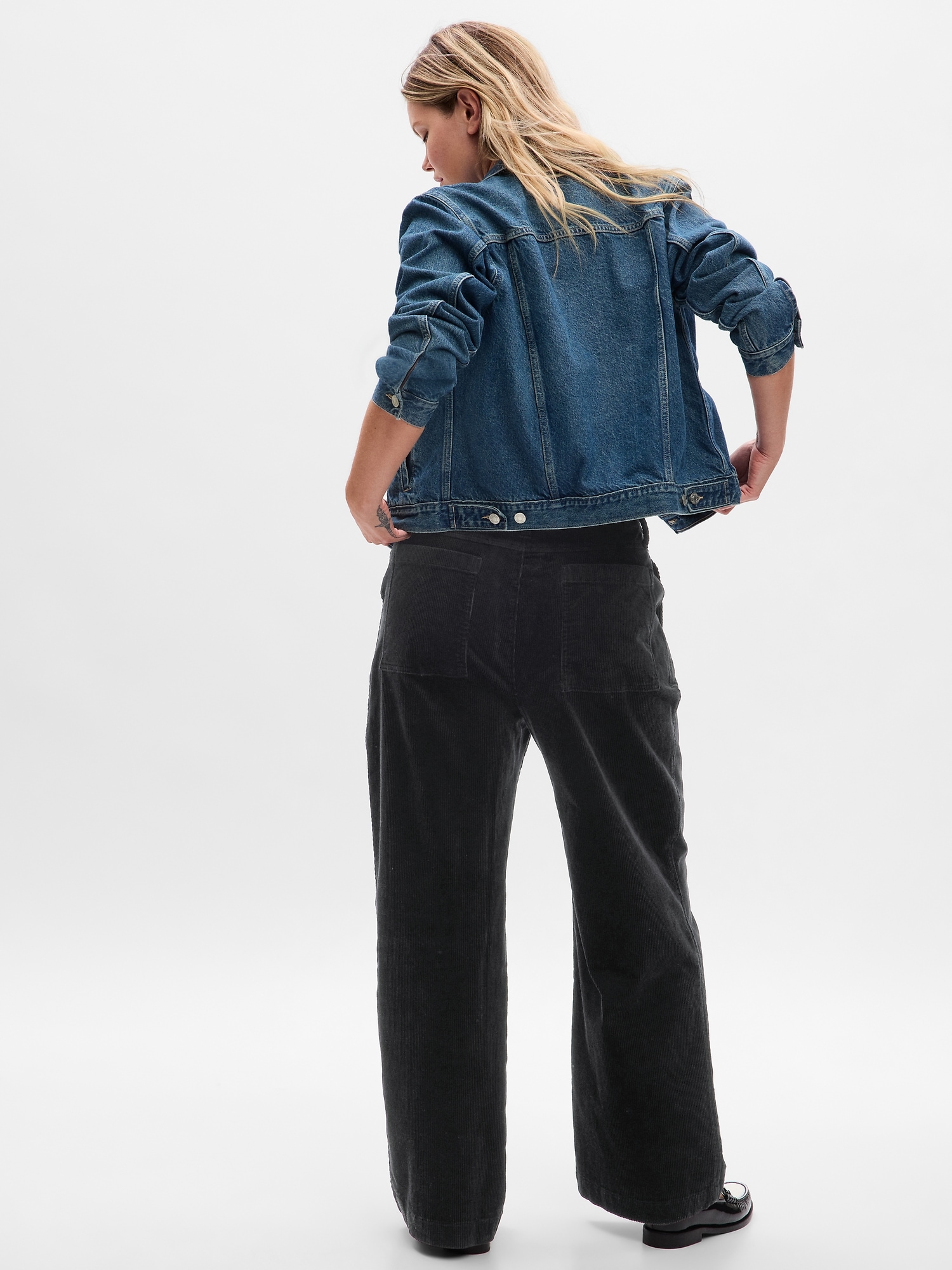 Mid Rise Loose Corduroy Pants Gap