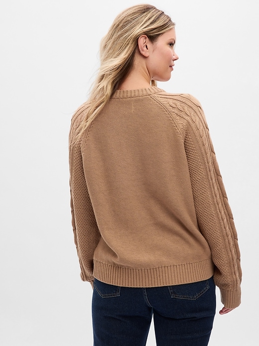 Image number 6 showing, Cable-Knit Sweater